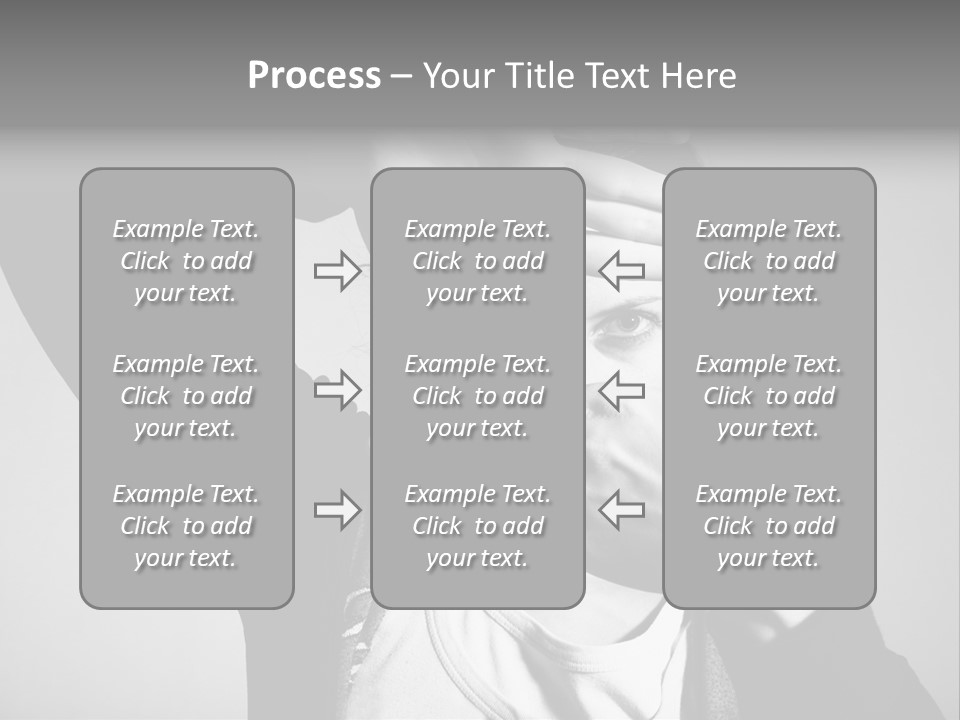Woman Making Frame With Her Hands PowerPoint Template