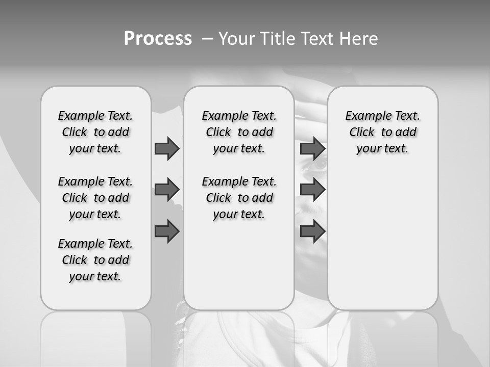 Woman Making Frame With Her Hands PowerPoint Template