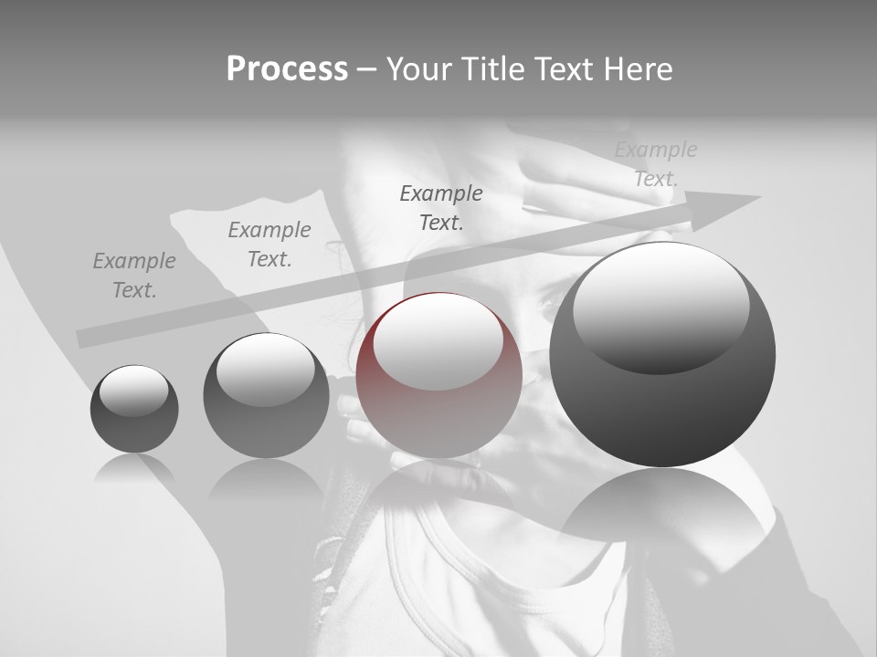 Woman Making Frame With Her Hands PowerPoint Template