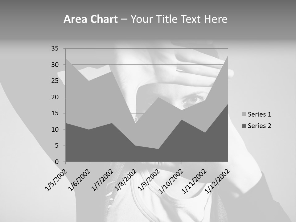 Woman Making Frame With Her Hands PowerPoint Template