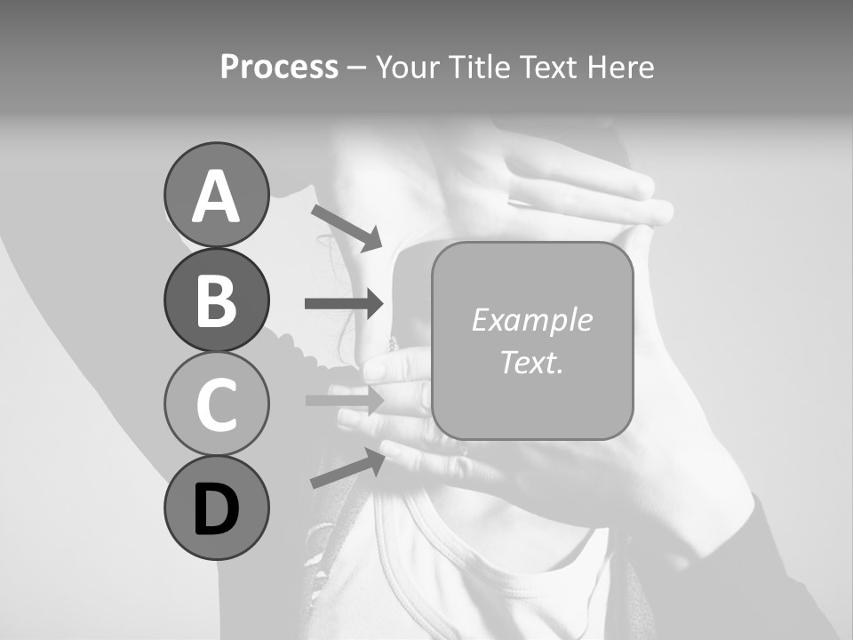 Woman Making Frame With Her Hands PowerPoint Template