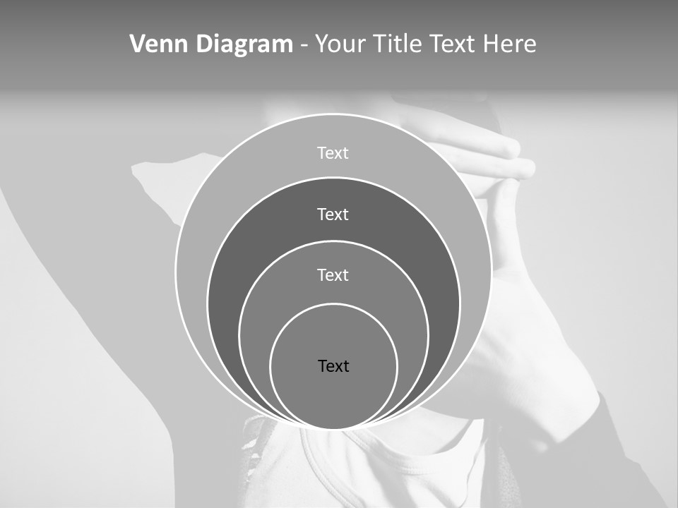 Woman Making Frame With Her Hands PowerPoint Template