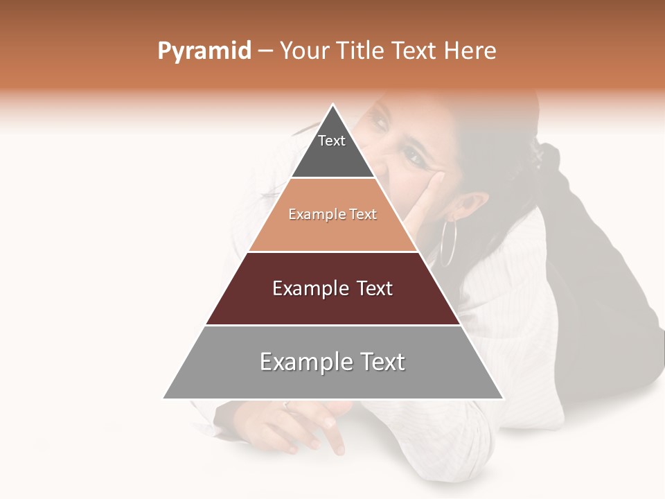 Beautiful Blonde In A White Man's Shirt PowerPoint Template