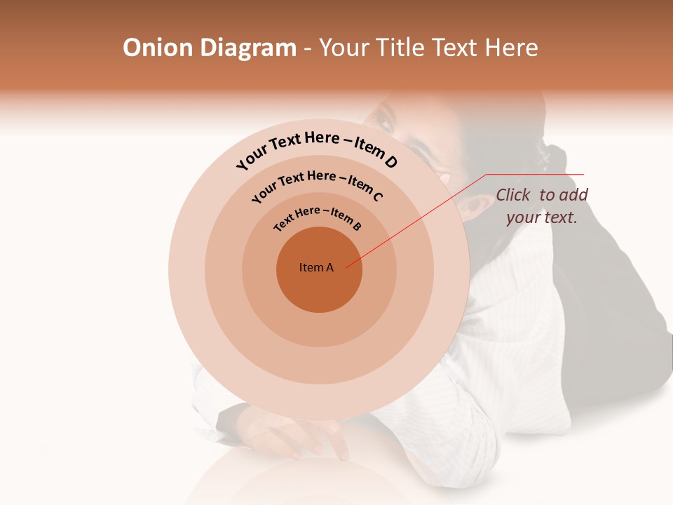 Beautiful Blonde In A White Man's Shirt PowerPoint Template