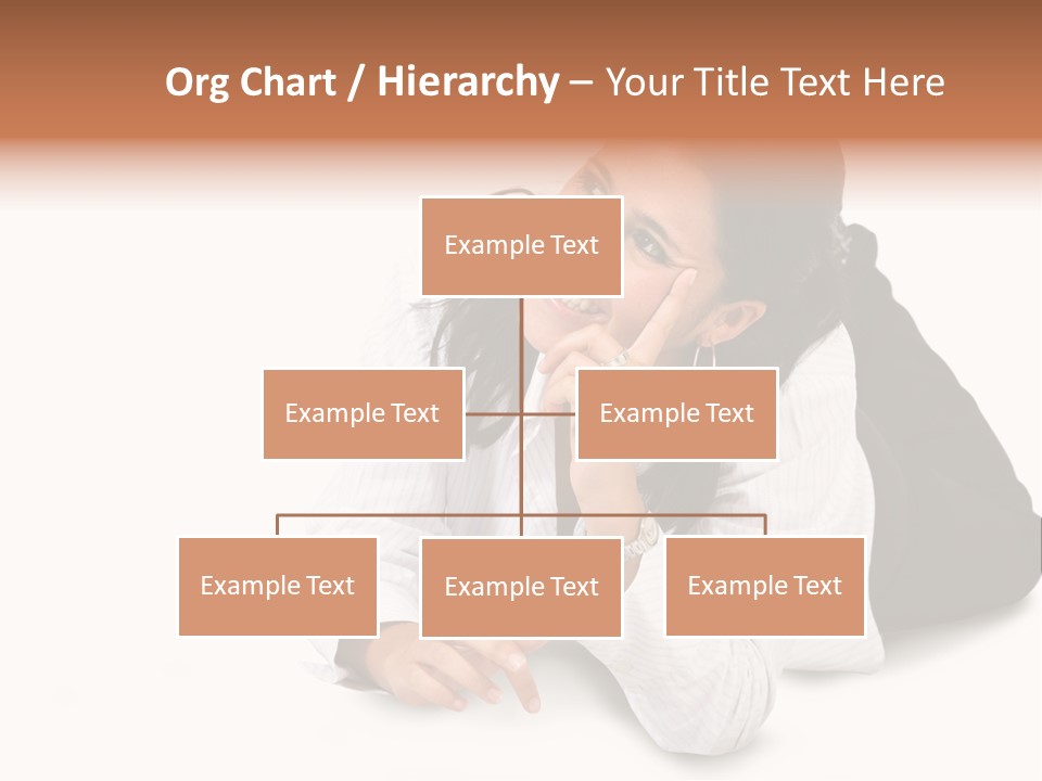 Beautiful Blonde In A White Man's Shirt PowerPoint Template