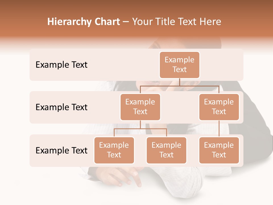 Beautiful Blonde In A White Man's Shirt PowerPoint Template