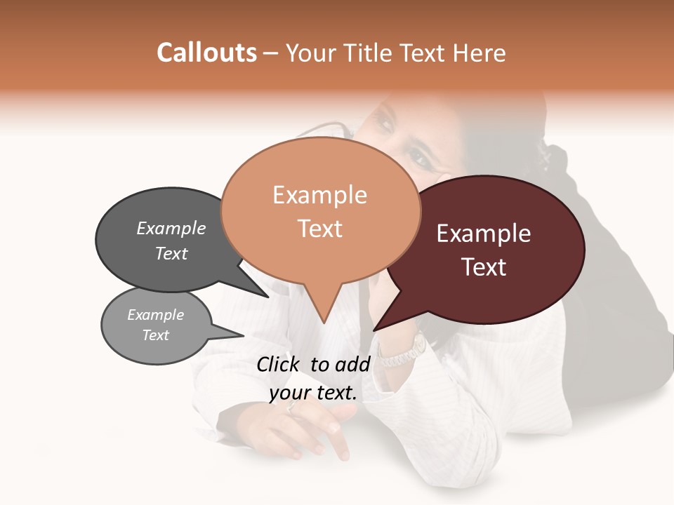 Beautiful Blonde In A White Man's Shirt PowerPoint Template