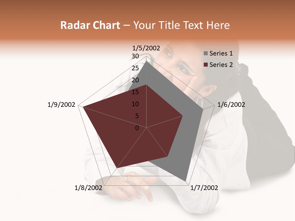 Beautiful Blonde In A White Man's Shirt PowerPoint Template