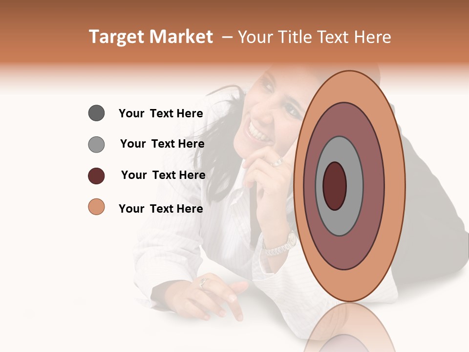 Beautiful Blonde In A White Man's Shirt PowerPoint Template