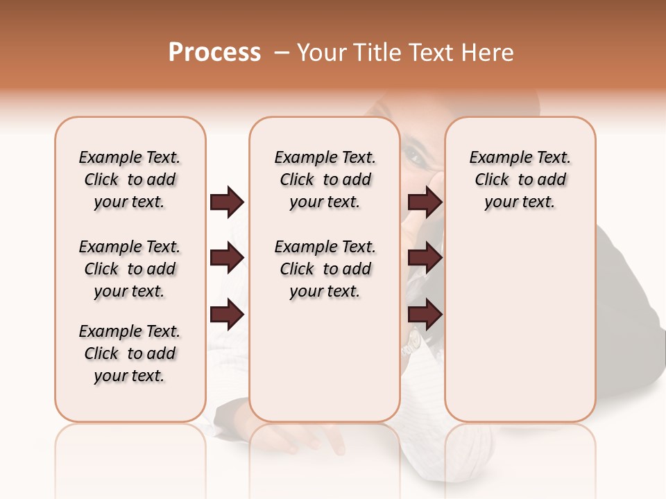 Beautiful Blonde In A White Man's Shirt PowerPoint Template