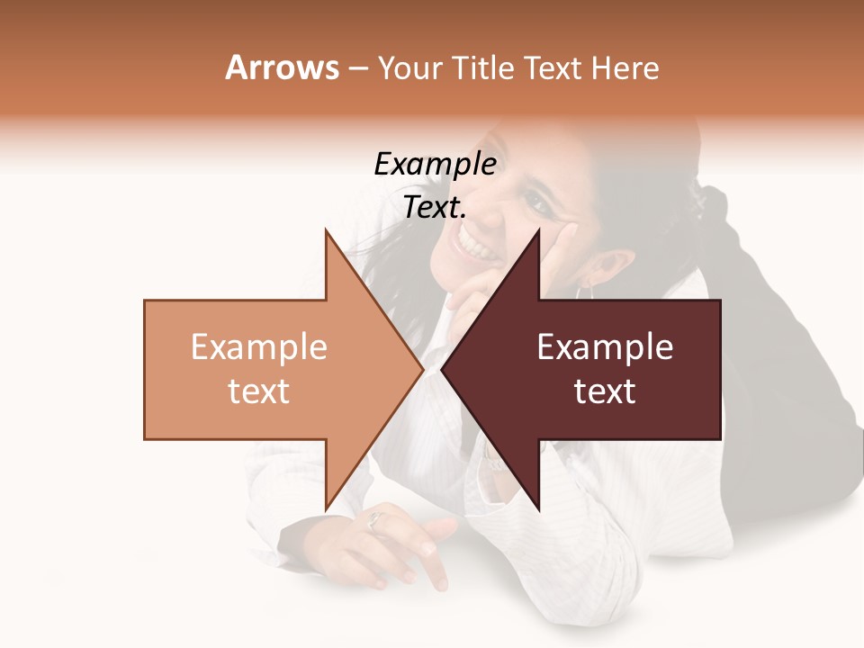 Beautiful Blonde In A White Man's Shirt PowerPoint Template