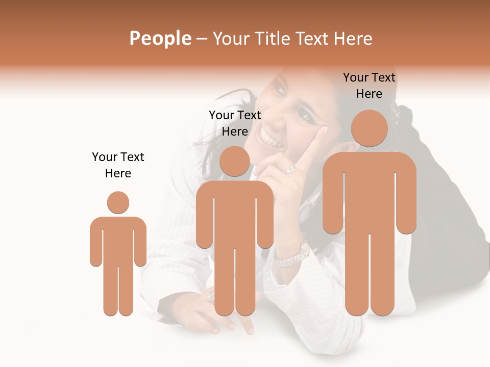 Beautiful Blonde In A White Man's Shirt PowerPoint Template