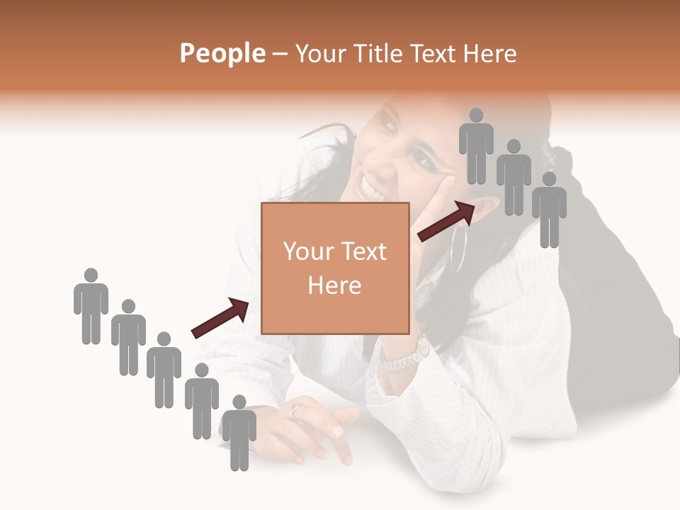 Beautiful Blonde In A White Man's Shirt PowerPoint Template