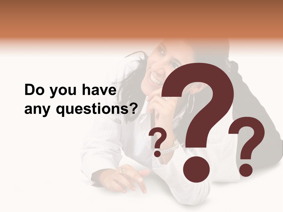 Beautiful Blonde In A White Man's Shirt PowerPoint Template