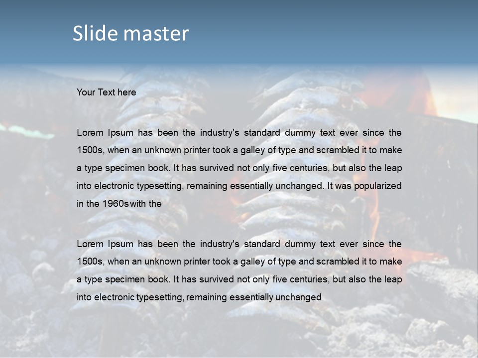 Sardines Kebabs PowerPoint Template