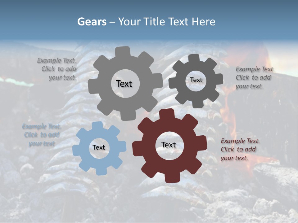 Sardines Kebabs PowerPoint Template