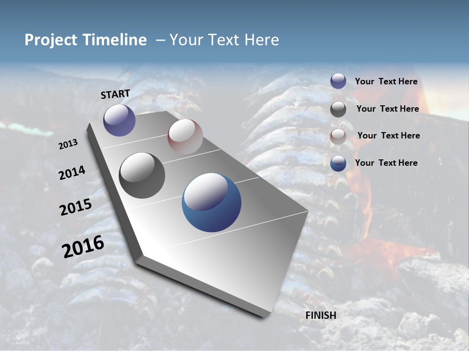 Sardines Kebabs PowerPoint Template