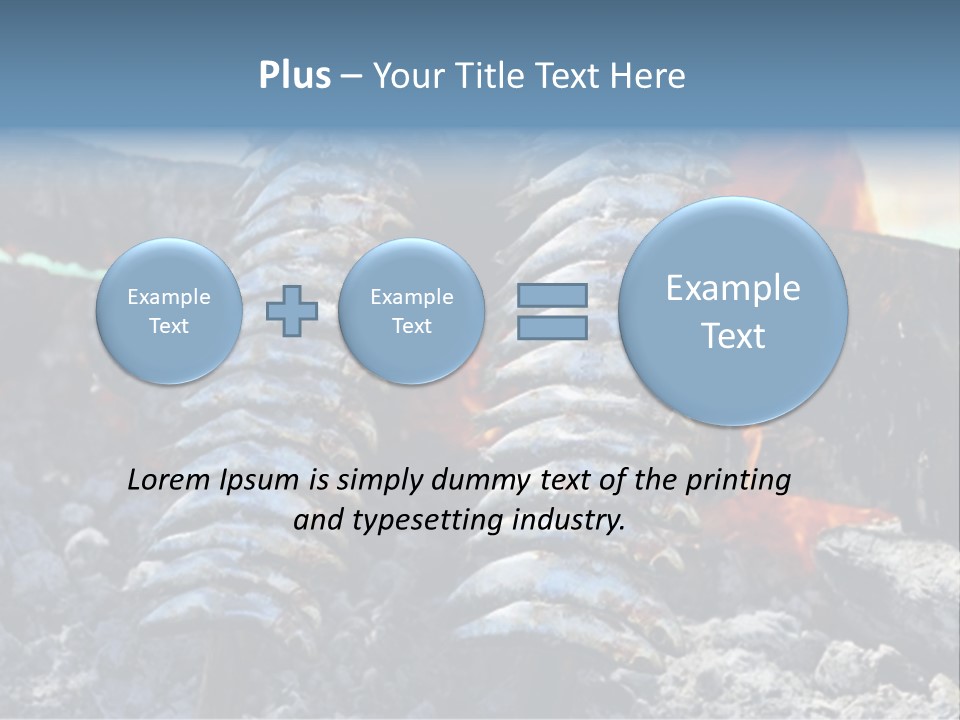 Sardines Kebabs PowerPoint Template