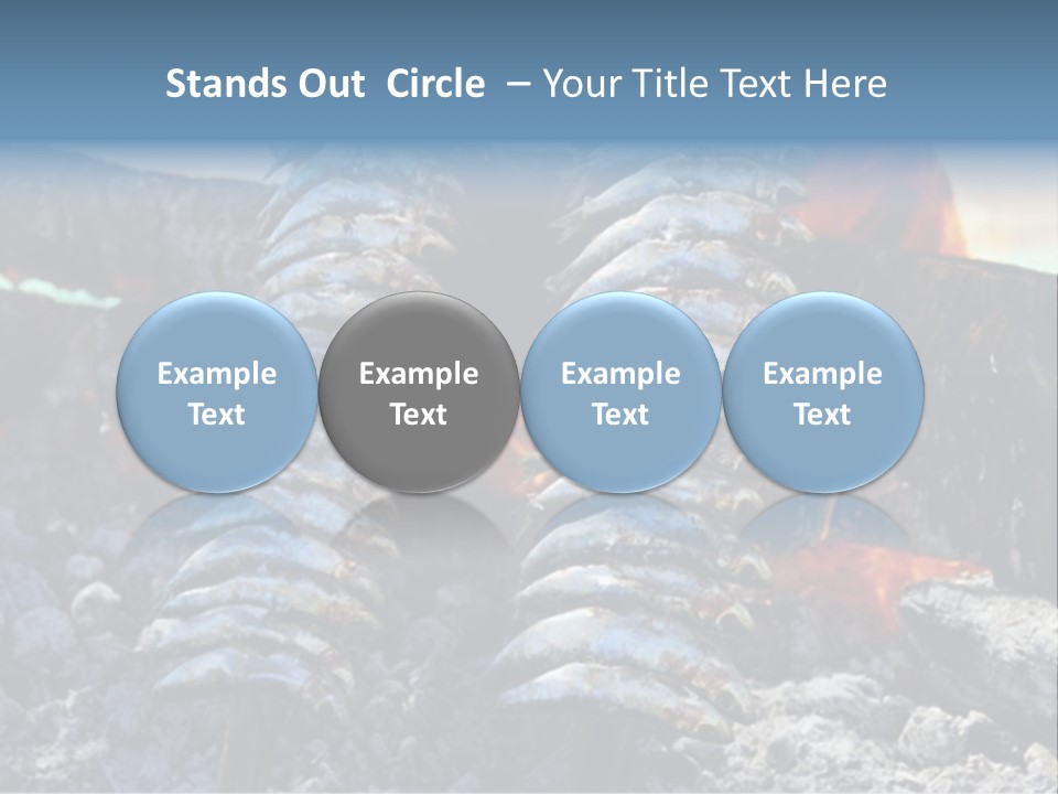 Sardines Kebabs PowerPoint Template