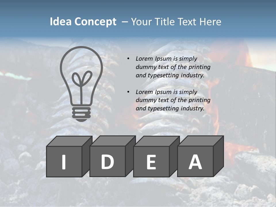 Sardines Kebabs PowerPoint Template