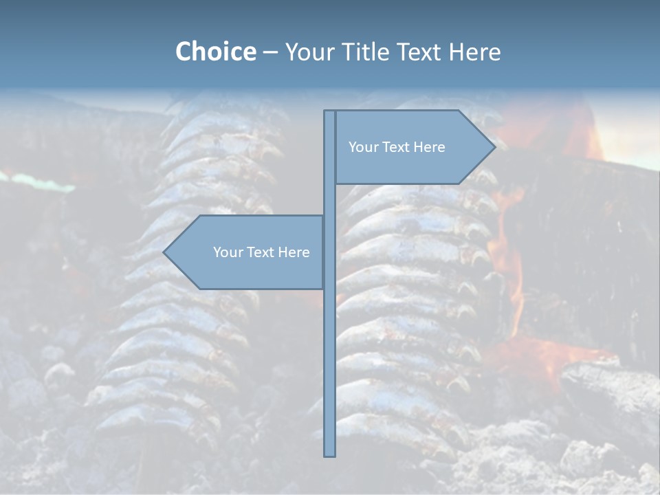 Sardines Kebabs PowerPoint Template