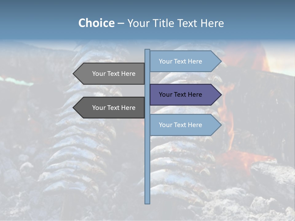 Sardines Kebabs PowerPoint Template