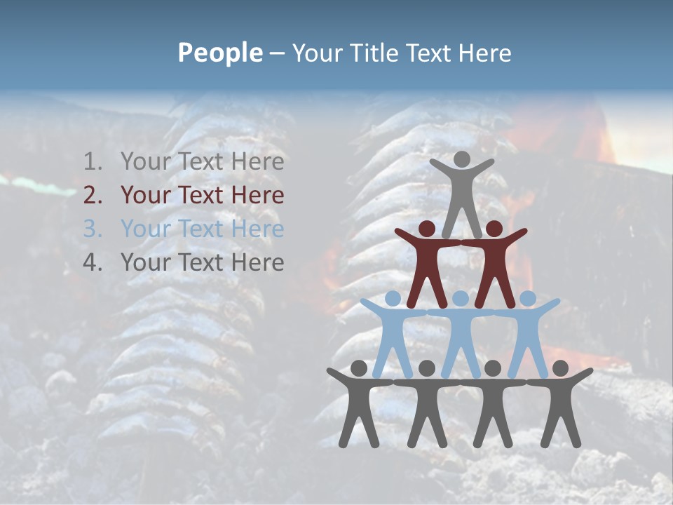 Sardines Kebabs PowerPoint Template