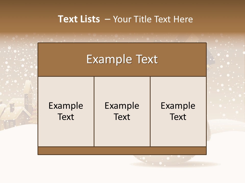 Snowman With Gift For You Stock Vector Illustration: PowerPoint Template