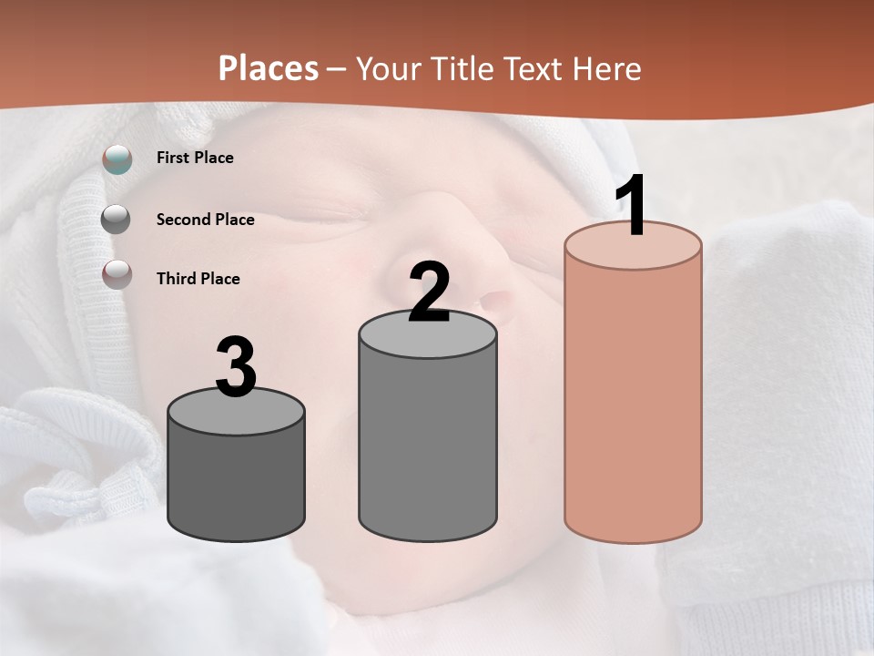 Sweet Dream After Childbirth, Newborn Baby In Hospital. PowerPoint Template
