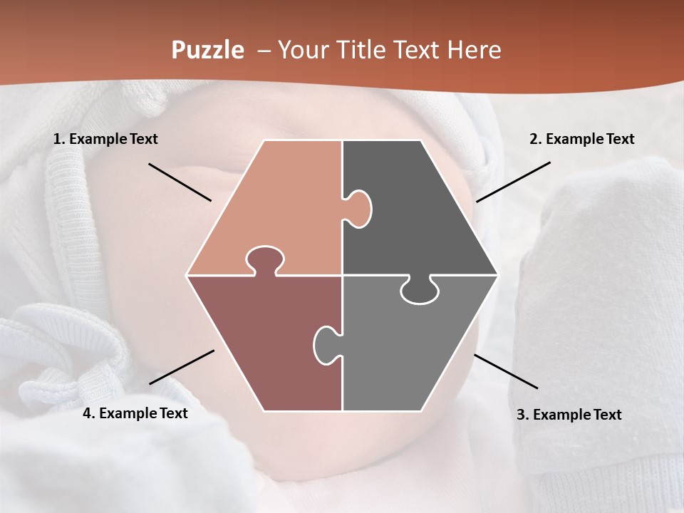 Sweet Dream After Childbirth, Newborn Baby In Hospital. PowerPoint Template