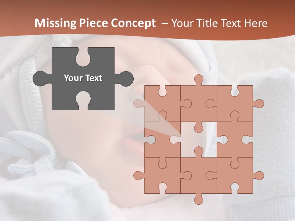 Sweet Dream After Childbirth, Newborn Baby In Hospital. PowerPoint Template