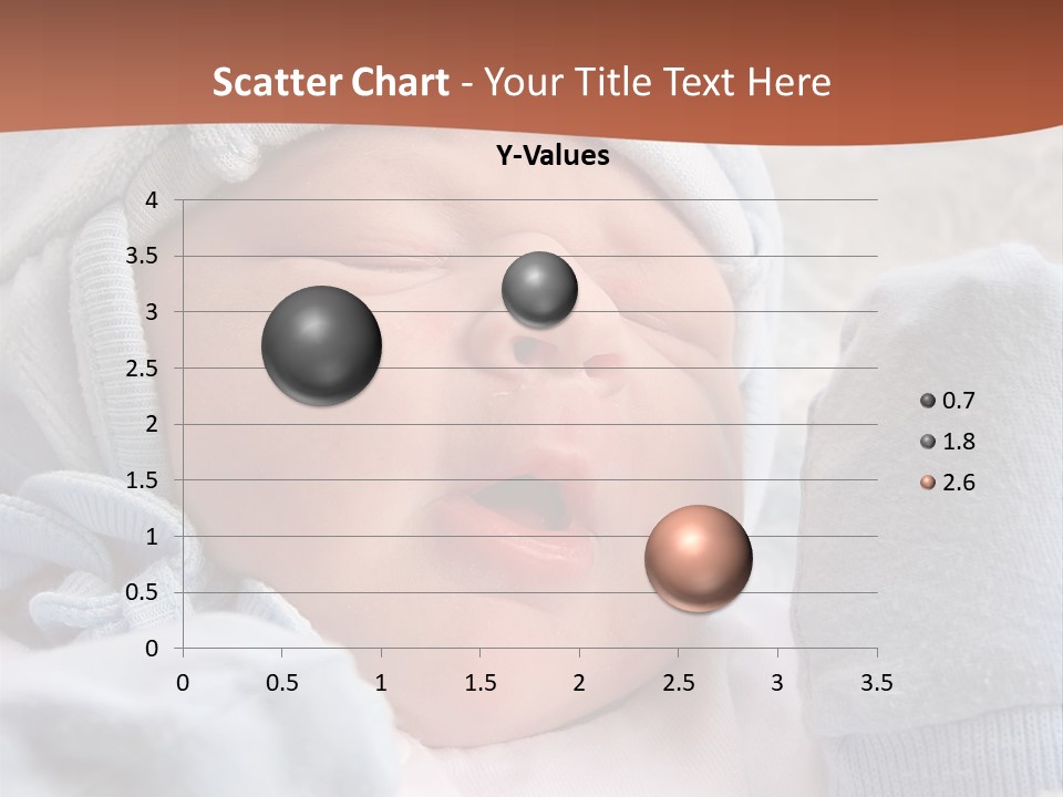 Sweet Dream After Childbirth, Newborn Baby In Hospital. PowerPoint Template