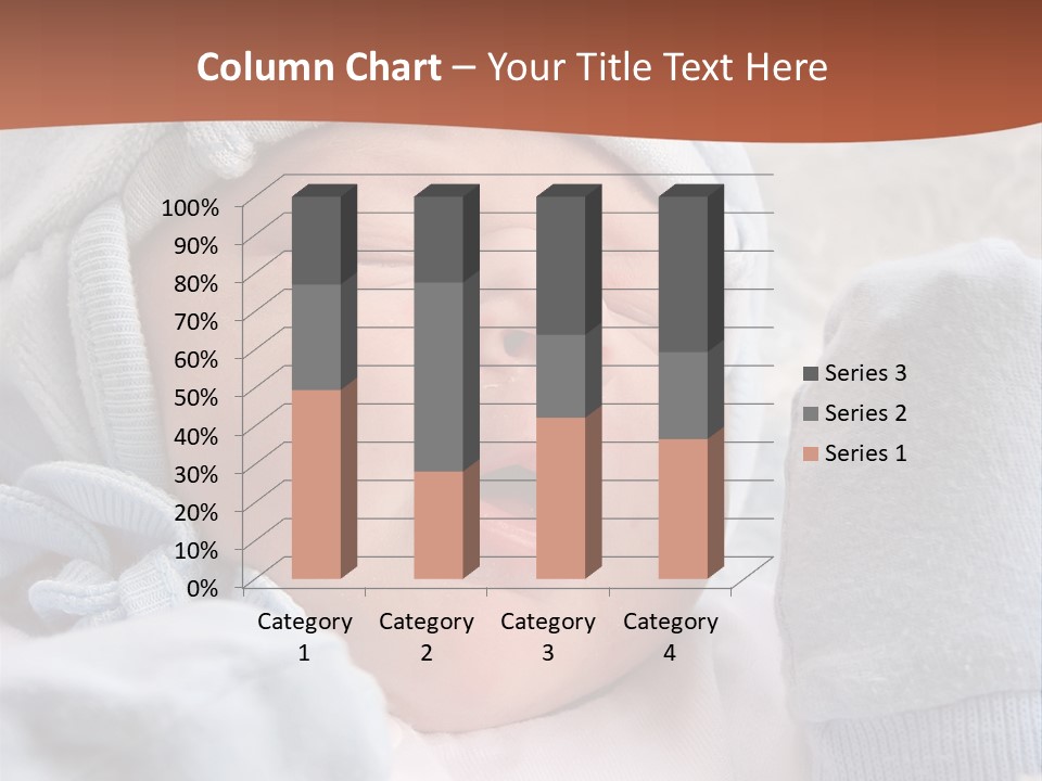 Sweet Dream After Childbirth, Newborn Baby In Hospital. PowerPoint Template