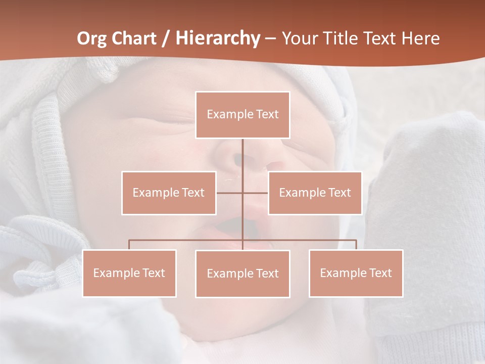 Sweet Dream After Childbirth, Newborn Baby In Hospital. PowerPoint Template