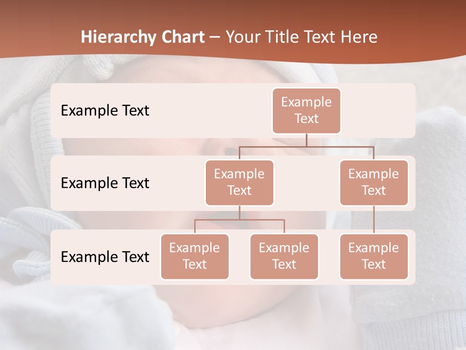 Sweet Dream After Childbirth, Newborn Baby In Hospital. PowerPoint Template