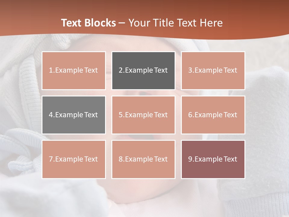 Sweet Dream After Childbirth, Newborn Baby In Hospital. PowerPoint Template