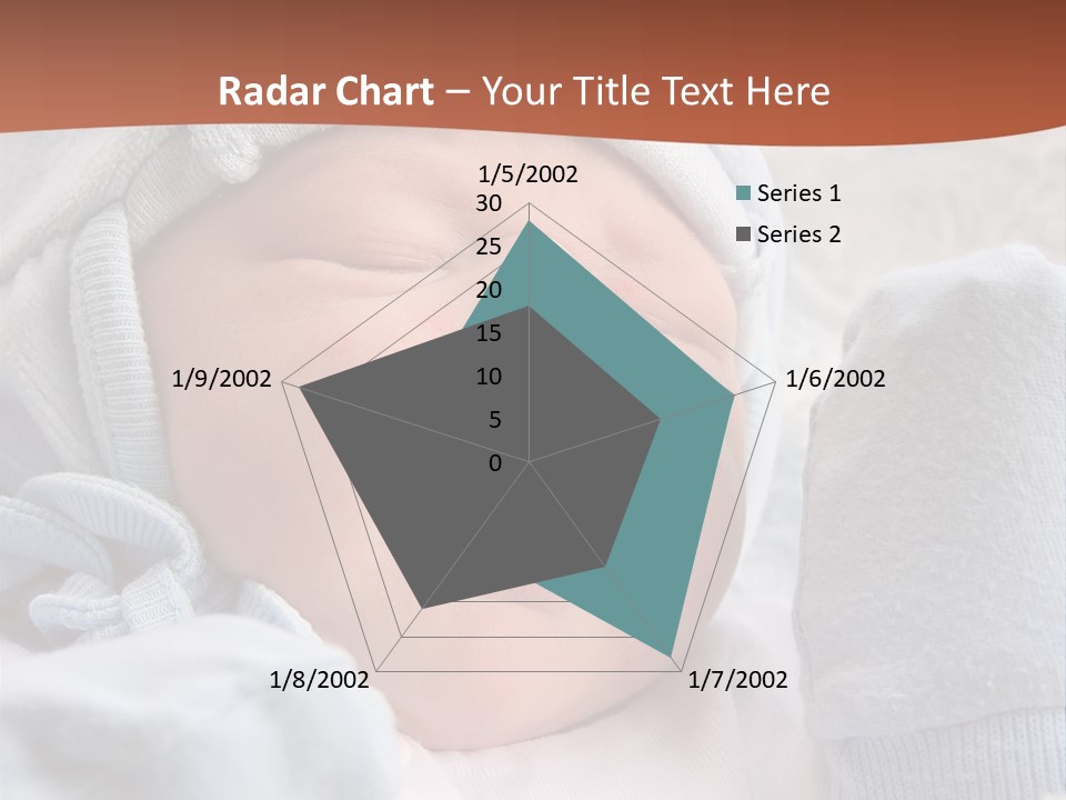 Sweet Dream After Childbirth, Newborn Baby In Hospital. PowerPoint Template