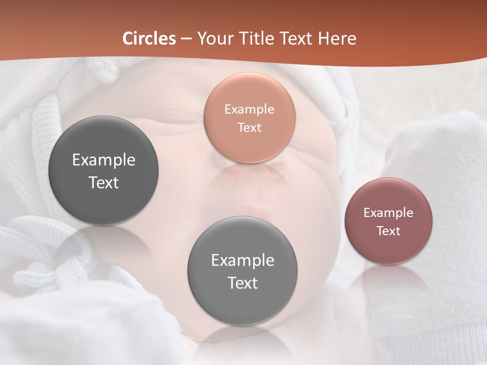 Sweet Dream After Childbirth, Newborn Baby In Hospital. PowerPoint Template