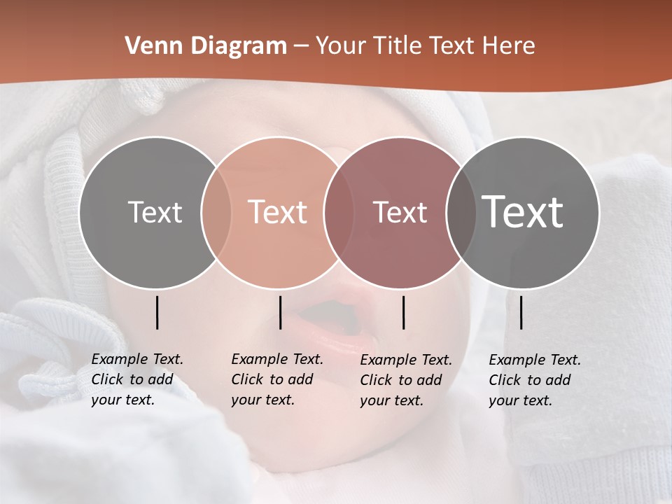 Sweet Dream After Childbirth, Newborn Baby In Hospital. PowerPoint Template