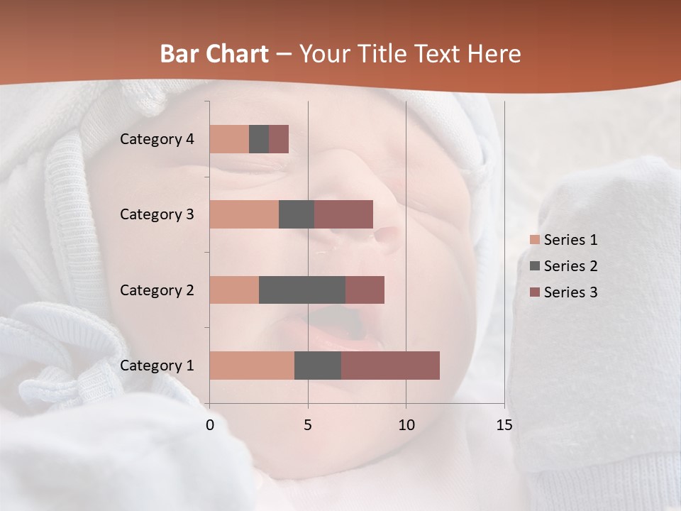 Sweet Dream After Childbirth, Newborn Baby In Hospital. PowerPoint Template
