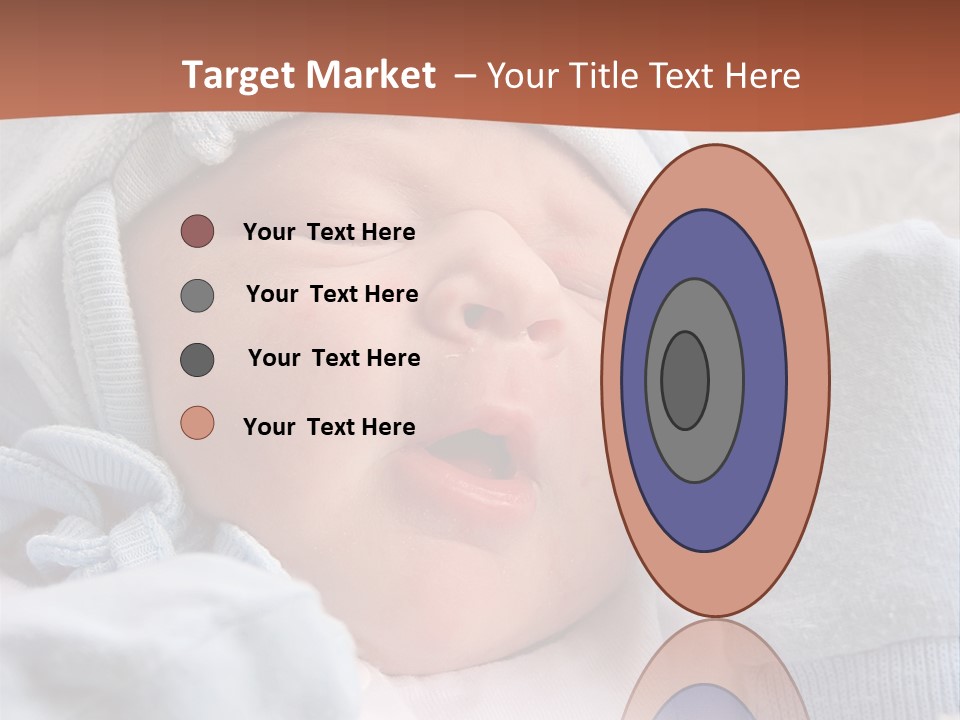 Sweet Dream After Childbirth, Newborn Baby In Hospital. PowerPoint Template