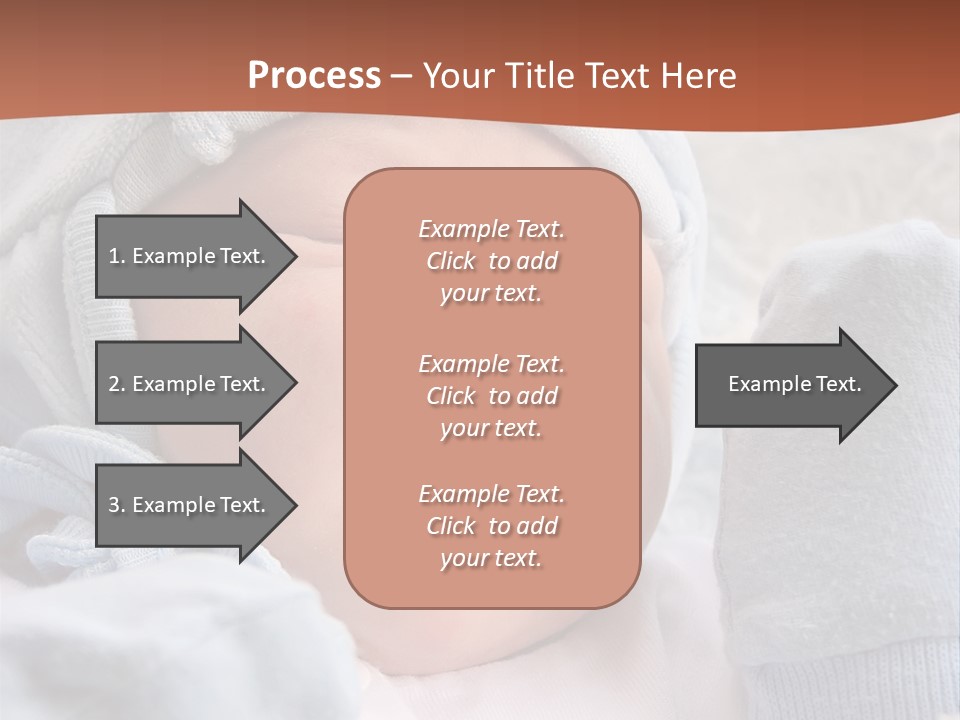Sweet Dream After Childbirth, Newborn Baby In Hospital. PowerPoint Template