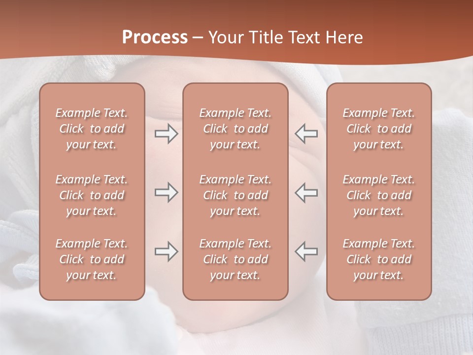 Sweet Dream After Childbirth, Newborn Baby In Hospital. PowerPoint Template