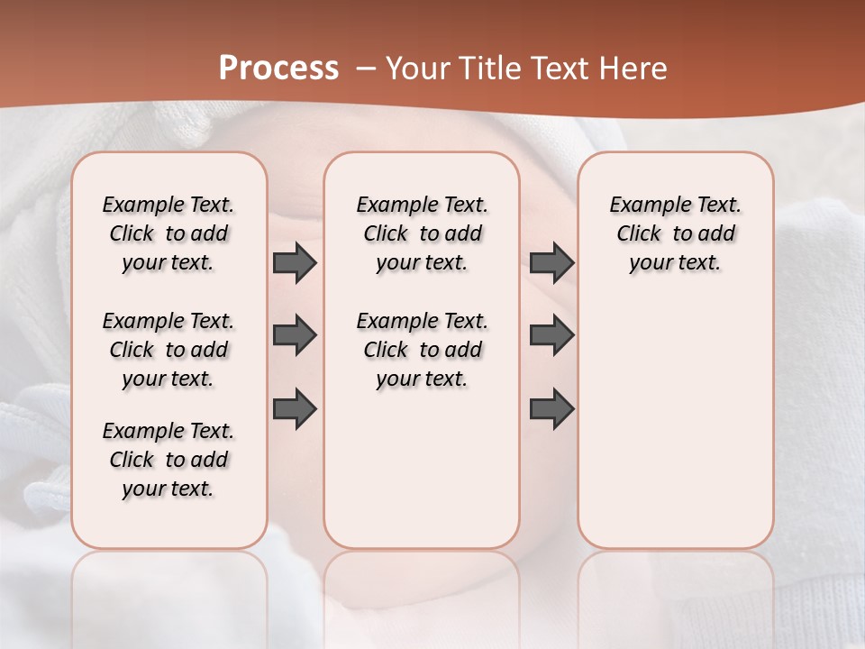 Sweet Dream After Childbirth, Newborn Baby In Hospital. PowerPoint Template