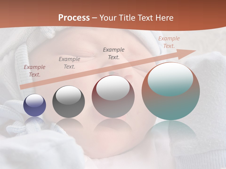 Sweet Dream After Childbirth, Newborn Baby In Hospital. PowerPoint Template