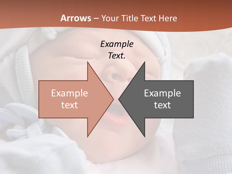 Sweet Dream After Childbirth, Newborn Baby In Hospital. PowerPoint Template