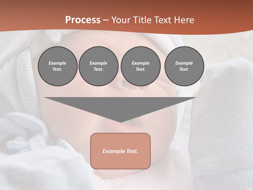 Sweet Dream After Childbirth, Newborn Baby In Hospital. PowerPoint Template