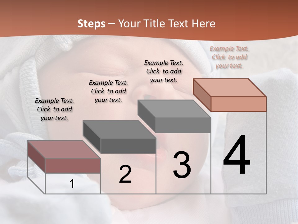 Sweet Dream After Childbirth, Newborn Baby In Hospital. PowerPoint Template