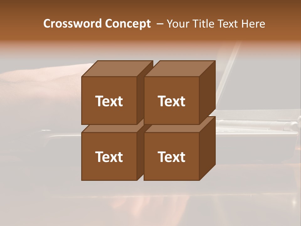 Male Hands Typing On Laptop Keyboard PowerPoint Template
