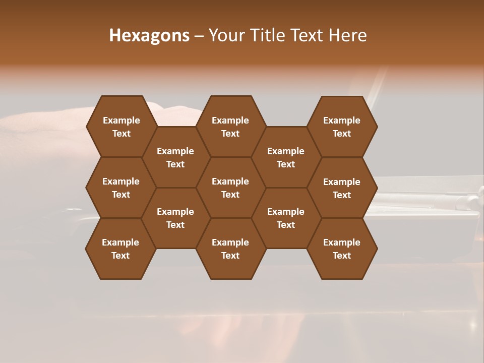 Male Hands Typing On Laptop Keyboard PowerPoint Template